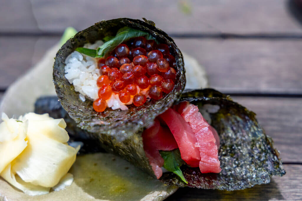 Wabisabi Hawaii hand roll sushi