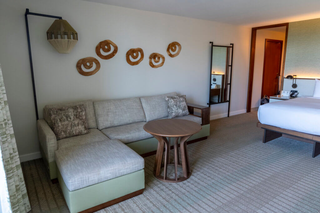 Hyatt Regency Maui standard room sectional