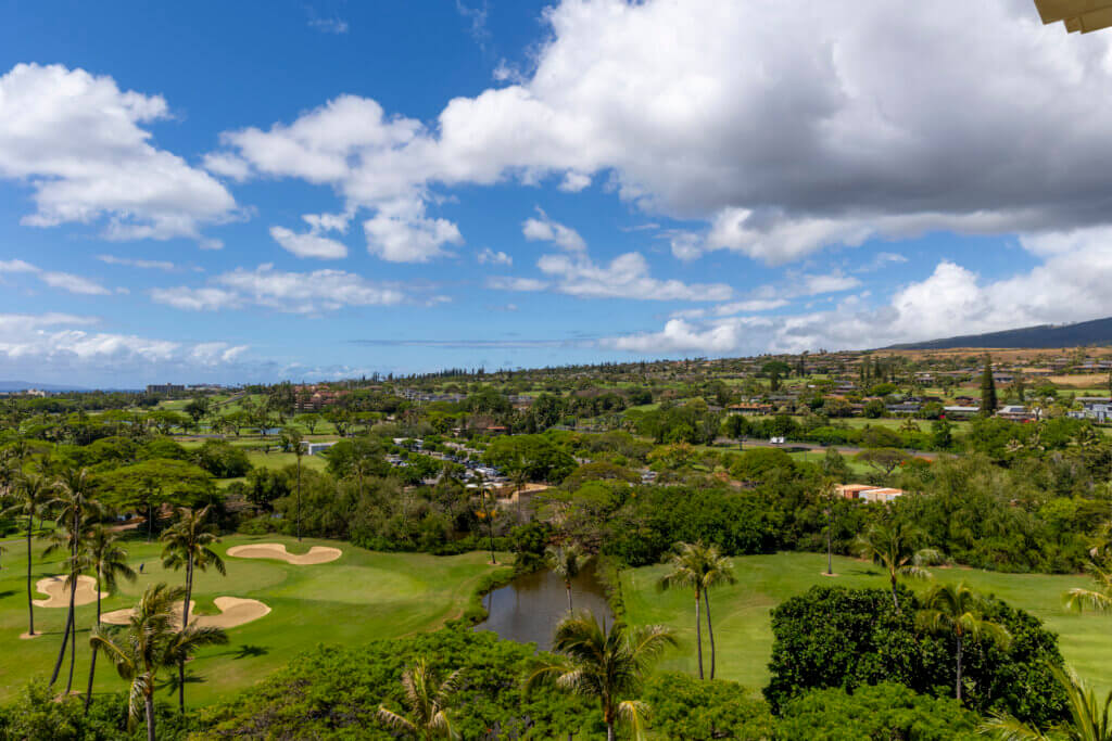 Hyatt Regency Maui partial ocean view room view