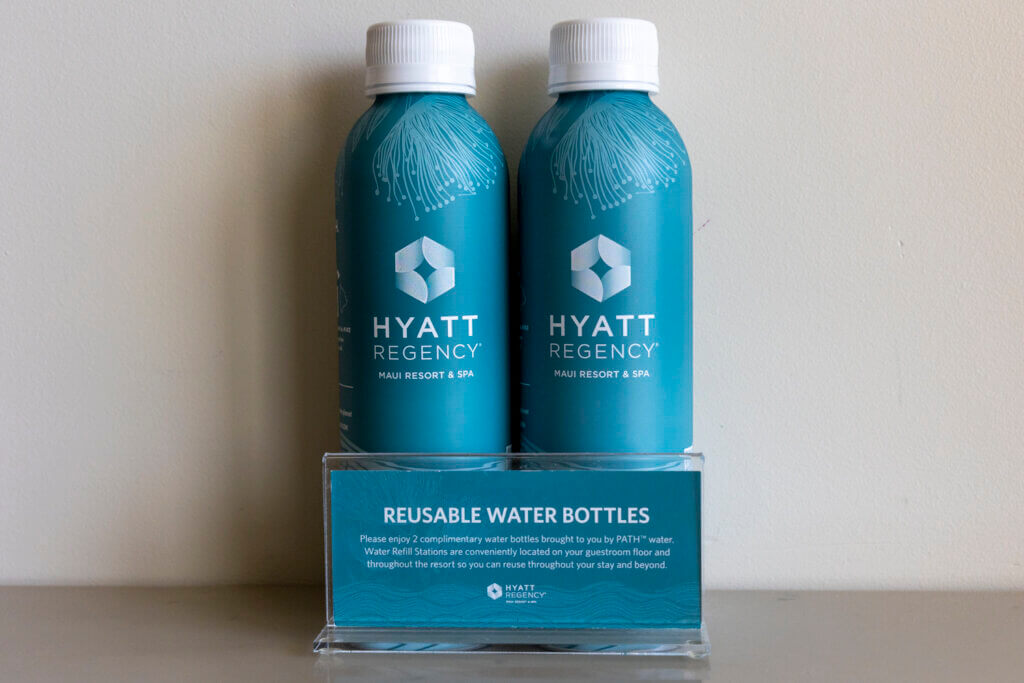 Hyatt Regency Maui reusable water bottles