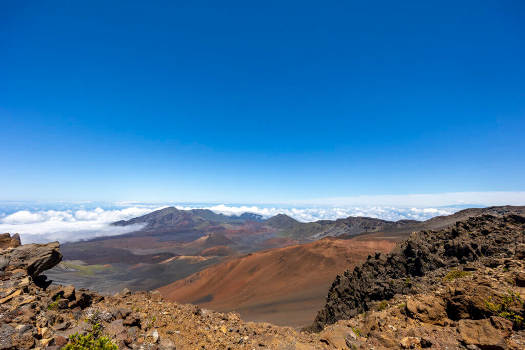 Day of Hiking in Haleakalā National Park - summit view