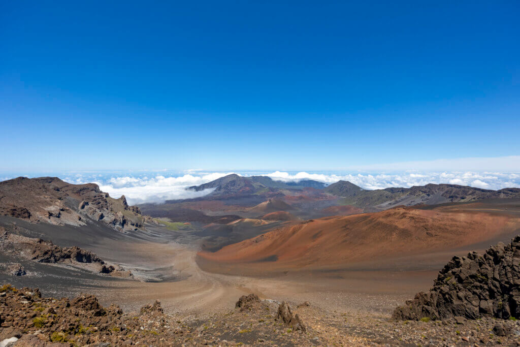 Day of Hiking in Haleakalā National Park - summit view