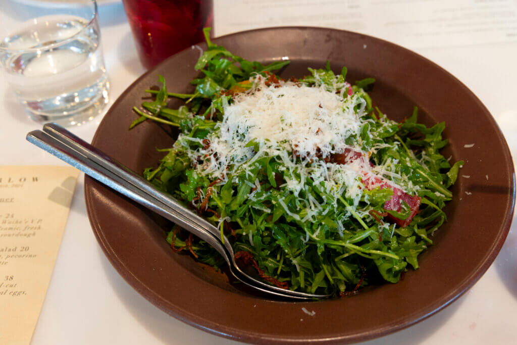 Restaurant Marlow Arugula + Beet Salad