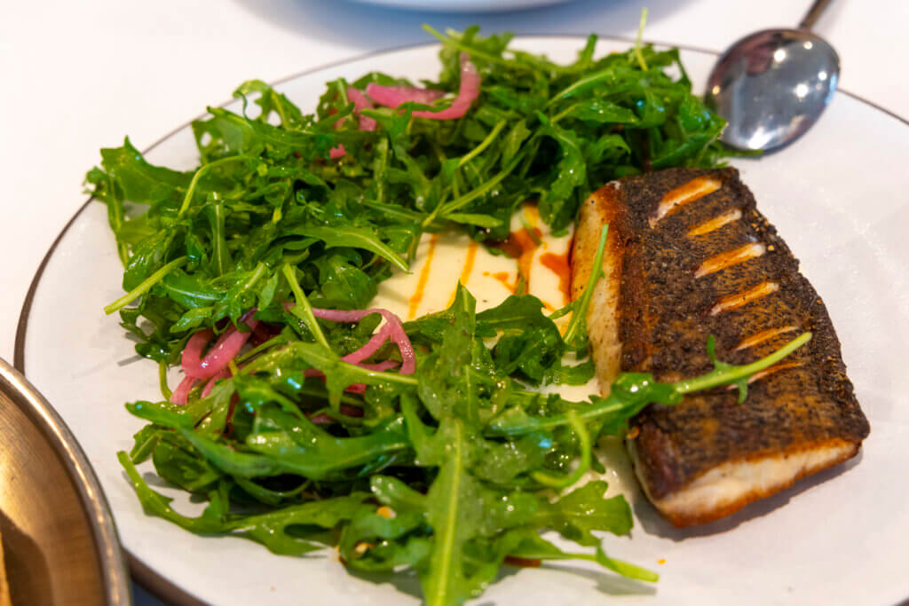 Restaurant Marlow crispy skin kampachi