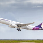 Hawaiian Air A330 departing Honolulu
