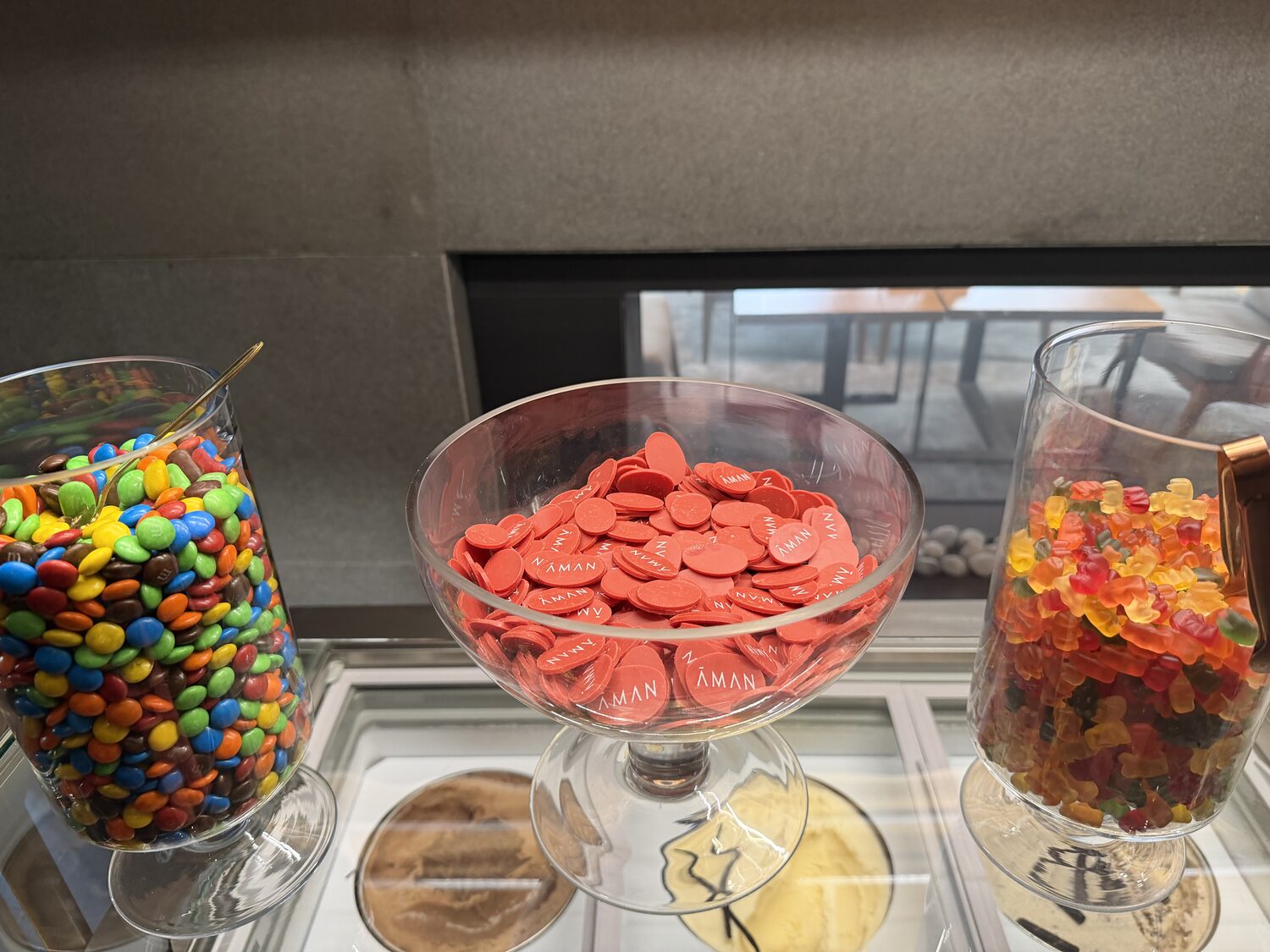 Candy jars.