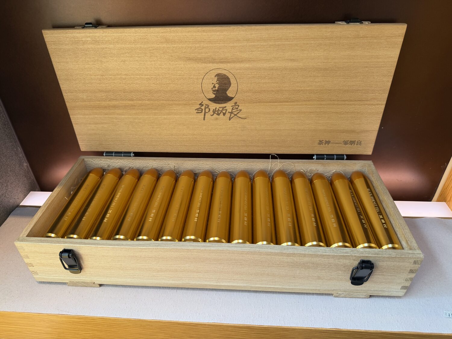 One of the presentation boxes you find around the property.