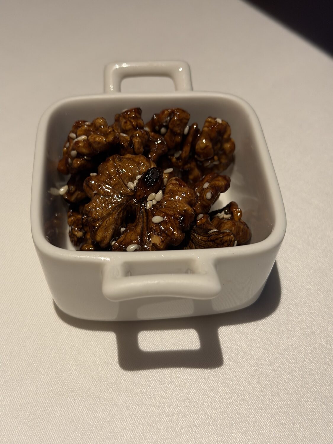Candied walnuts.