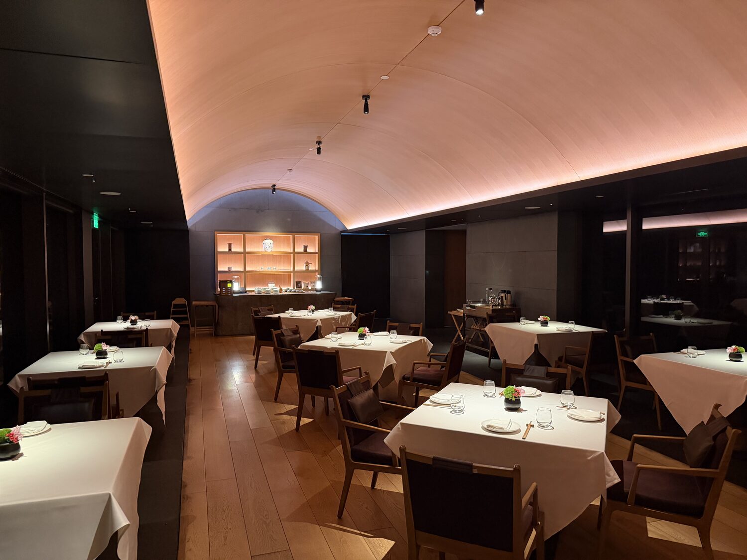 The dining room.