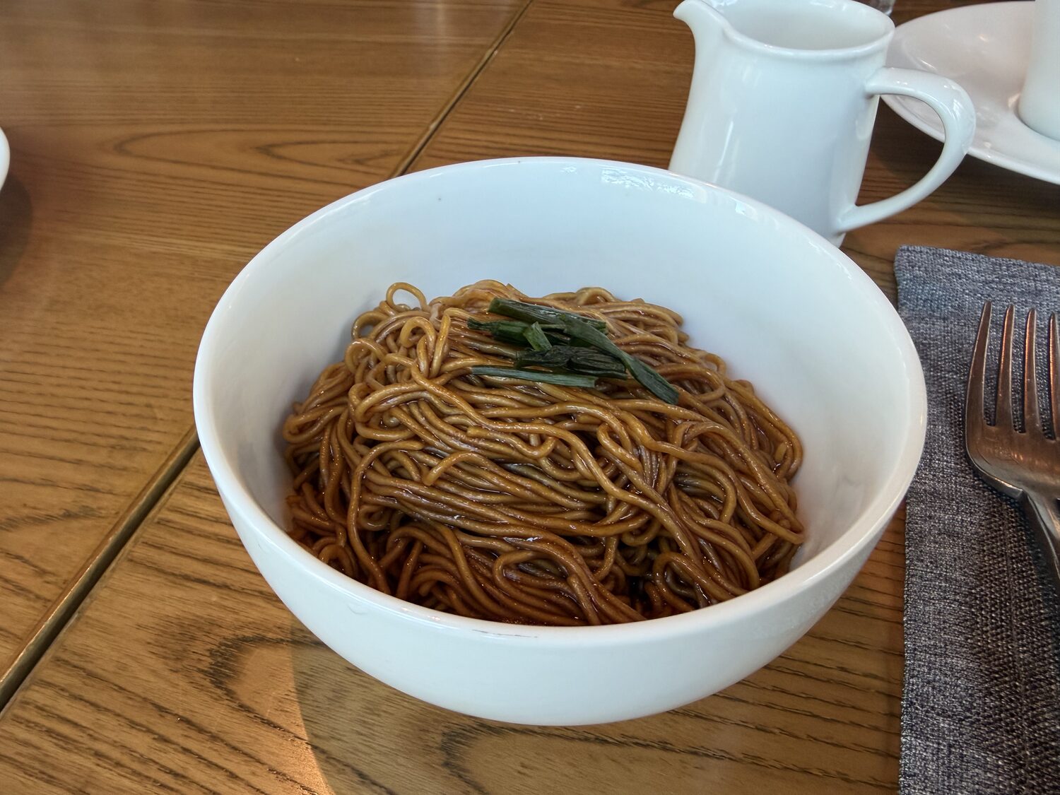 The noodles.