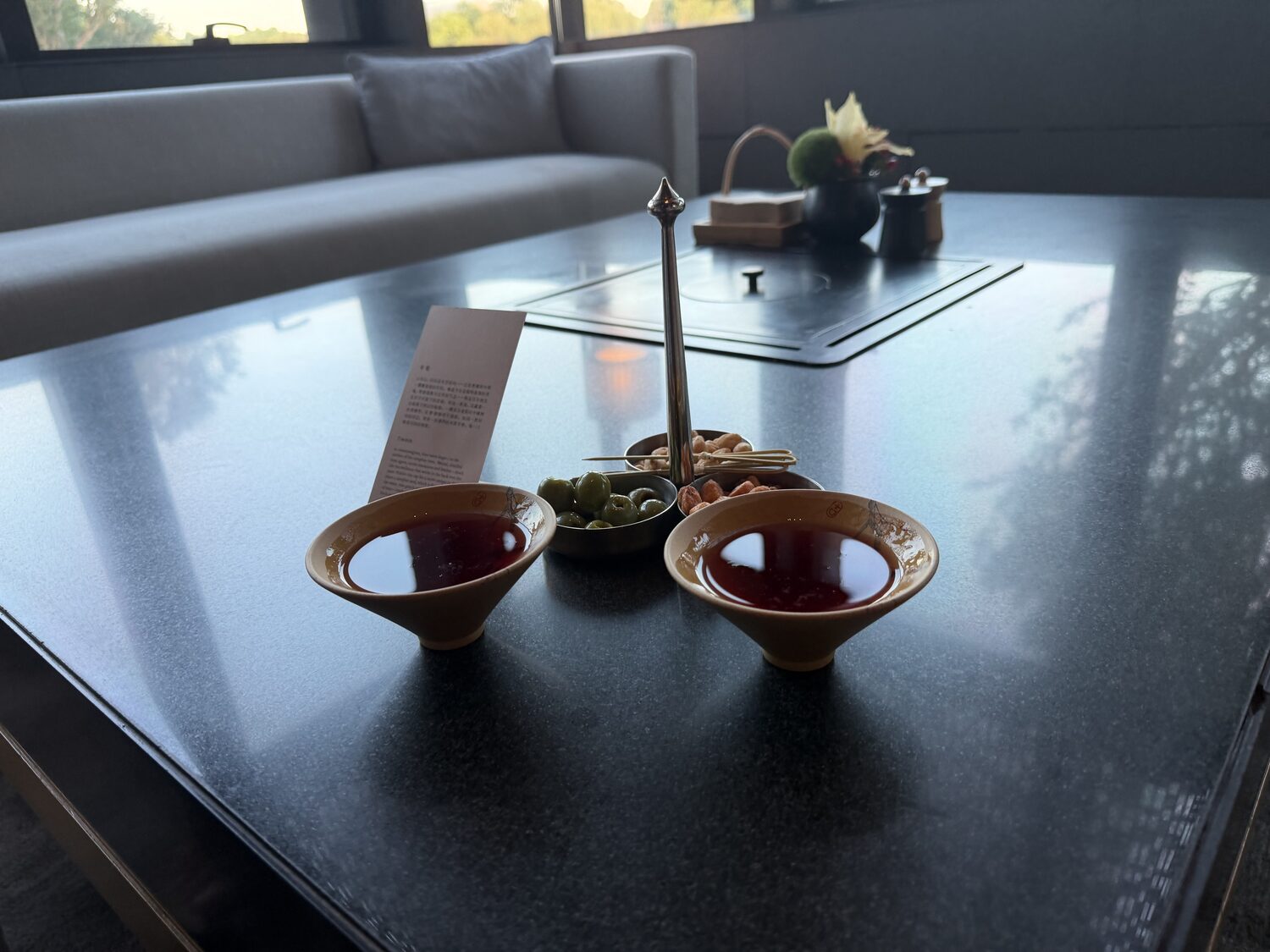 The other side of the same table.