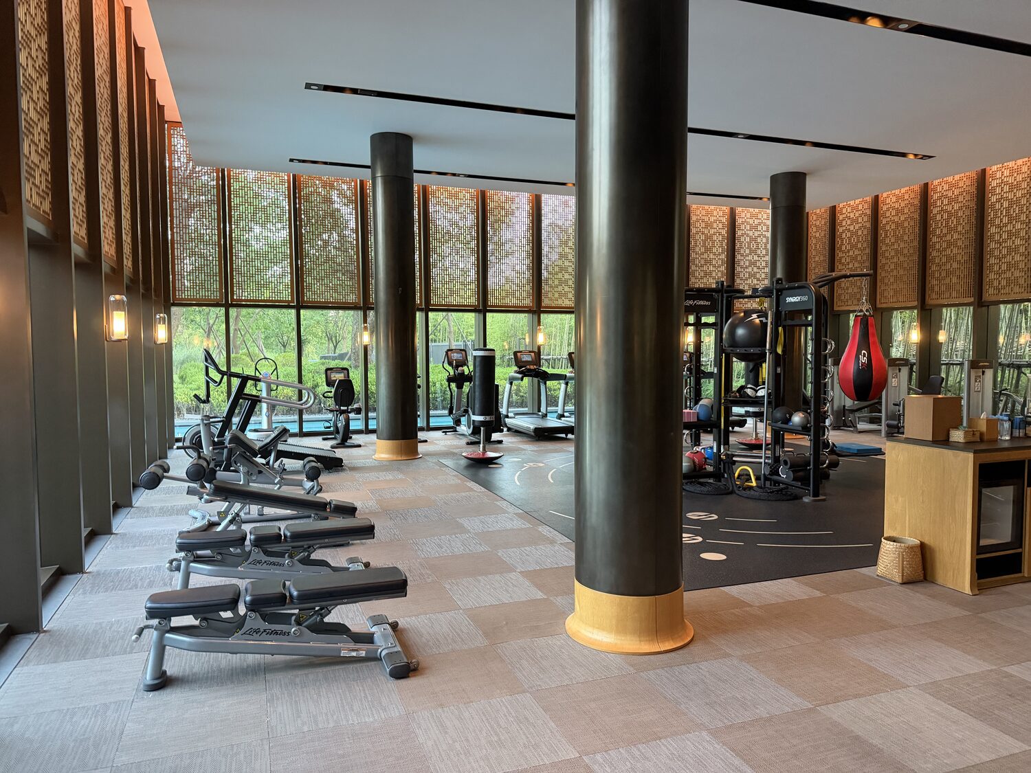 The gym.