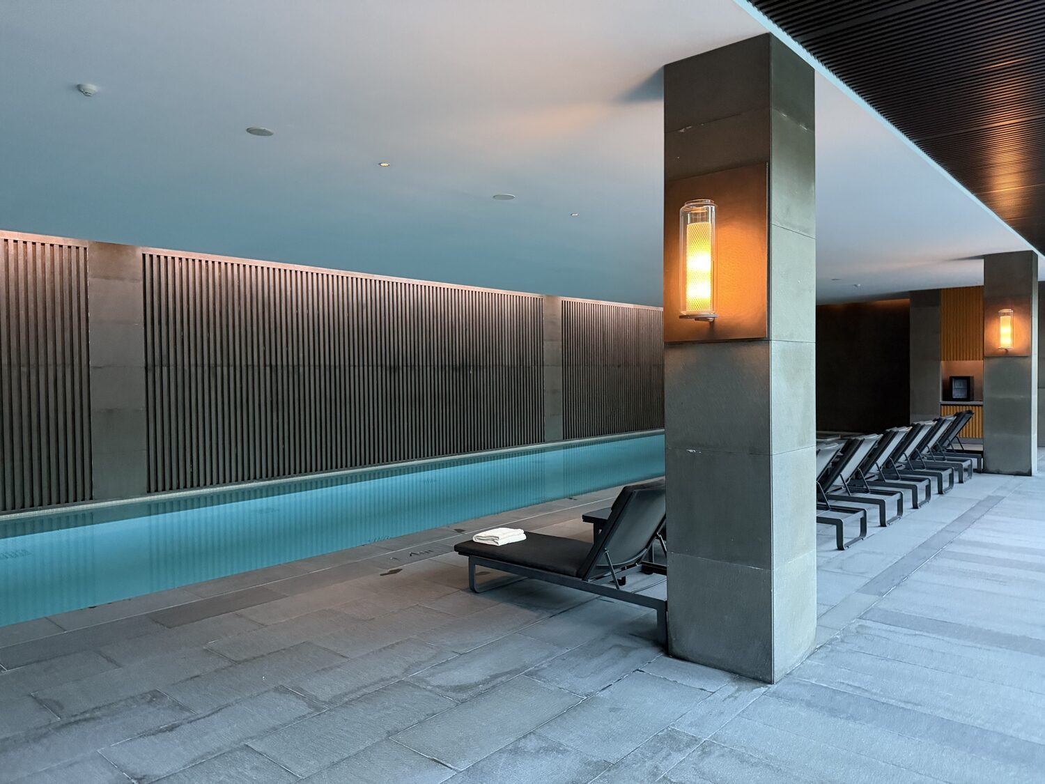 The indoor pool.