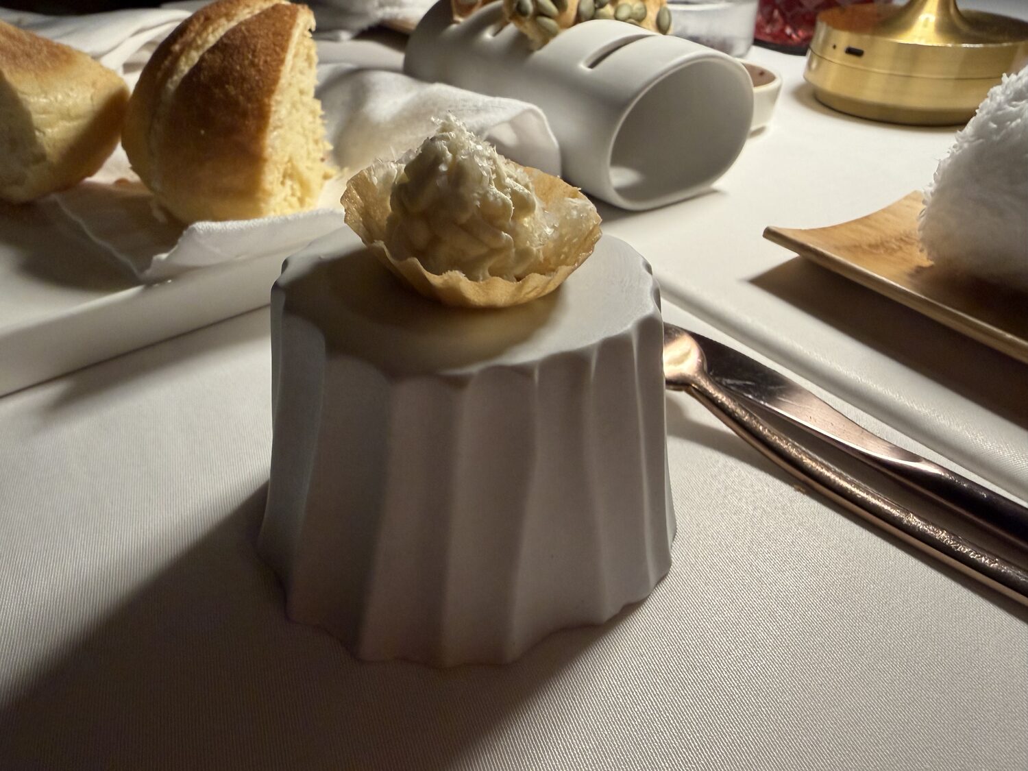 Bread service.