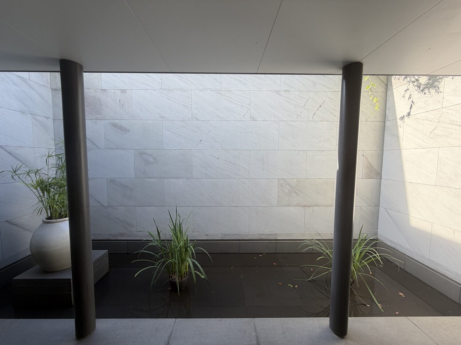 The entry court.