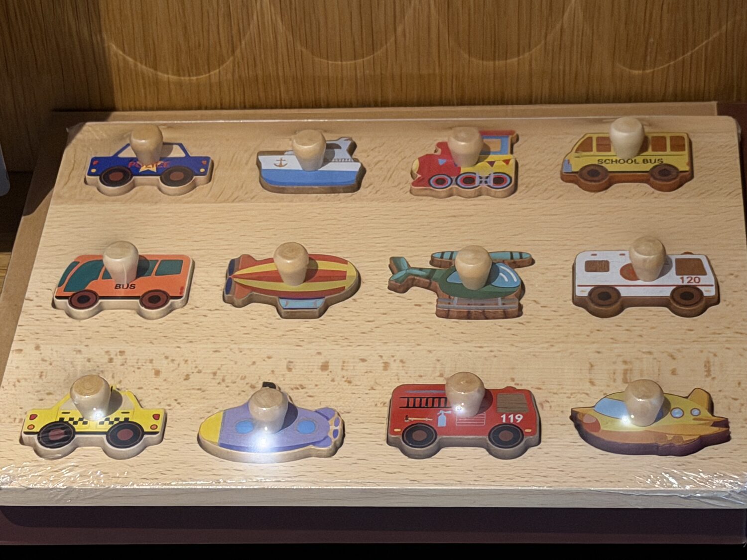 And wooden cars.